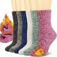 thumbnail image 1 of 3-12  Pairs Women's Wool Merino Winter Thermal Boot Thick Insulated Heated Crew Socks, 1 of 4
