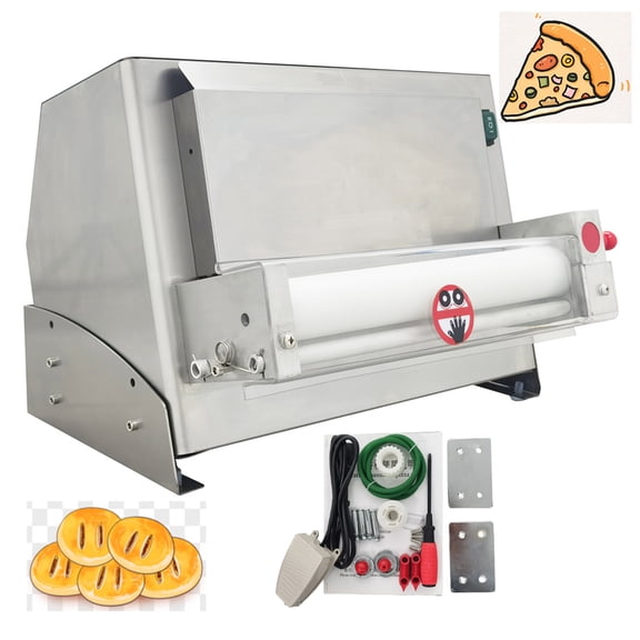 3"-12" Pizza Dough Pancake Press Pie Molding Forming Machine Single-Roller 110V