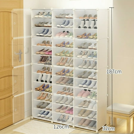 3*12 Shoes Rack Storage Drawer Doors Shelf 12 Tier Unit Organizer Cabinet