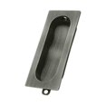 thumbnail image 1 of 3.12 x 0.93 in. Rectangle Flush Pull&amp;#44; Antique Nickel - Solid, 1 of 1