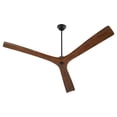 thumbnail image 1 of 3-121-2115 Oxygen Lighting Mecca - 3 Blade Ceiling Fan-12.25 Inches Tall and 72 Inches Wide-Black Finish-Walnut Blade Color, 1 of 3