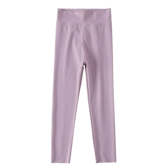 3-12T Girls Leggings Athletic Youth Kid's Dance Running Yoga Footless Pants Active High Waist Running Fitness