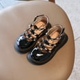 thumbnail image 1 of 3-12T Girls Rivets Flats Dress Shoes Kids Princess PU Leather Mary Janes Dance Shoes, 1 of 8