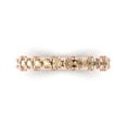 thumbnail image 1 of 3.13 ctw Wedding Band for Women - 18K Rose Gold Yellow Moissanite Stackable Eternity Ring, 1 of 6