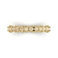 thumbnail image 1 of 3.13 ctw Wedding Band for Women - 18K Yellow Gold Natural Morganite Stackable Eternity Ring, 1 of 6