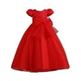 thumbnail image 1 of 3-13Years Girls Princess Pageant Dresses Tulle Dress Party Kids Belted Flower Girl Dress Wedding Pageant Ball Gown, 1 of 5