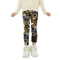 thumbnail image 1 of 3-13Years Winter Girls Fleece Lined Leggings Toddler Kids Thicken Warm Tights Trousers, 1 of 5