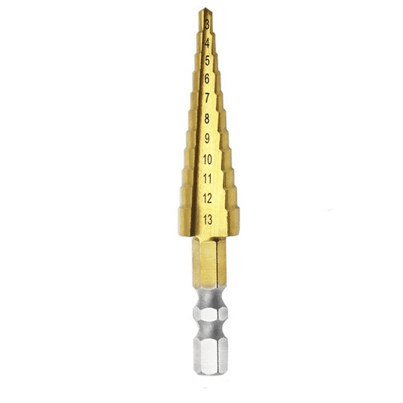3-13mm HSS Straight Groove Step Drill Bit