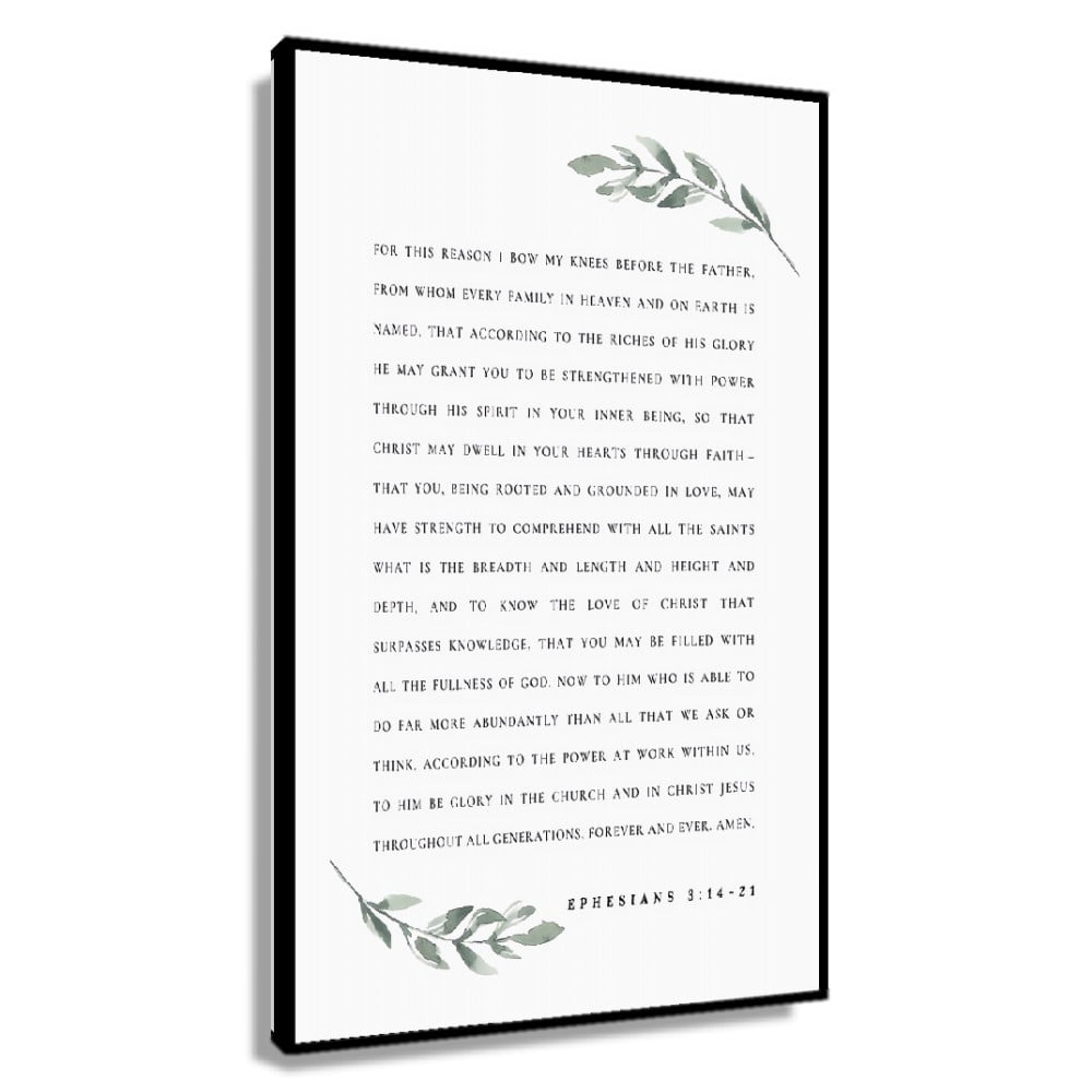 3 1421 Bible Verse Wall Art, Bible Verse Wall Art, Botanical Scripture Wall Art, Christian