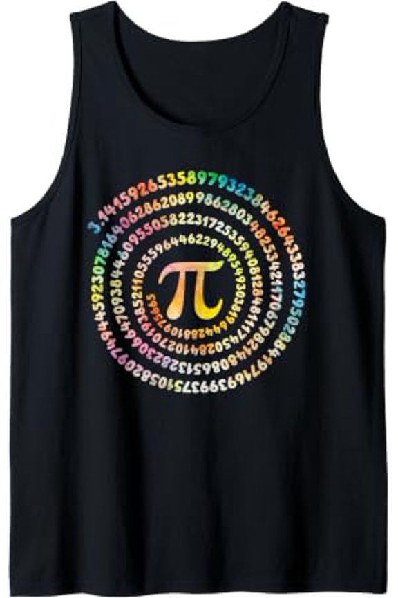 3 14 Pi Number Symbol Pi Day Math Lover Science Teacher Youth Tank Top Size S-3XL
