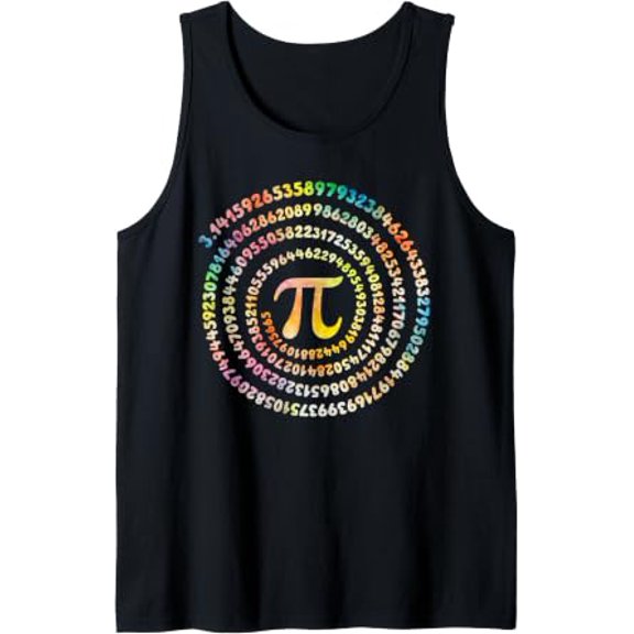 3 14 Pi Number Symbol Pi Day Math Lover Science Teacher Youth Tank Top Size S-3XL