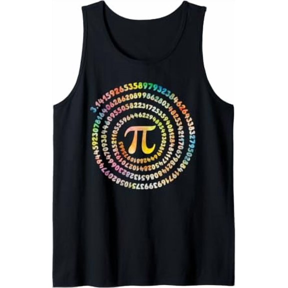 3 14 Pi Number Symbol Pi Day Math Lover Science Teacher Youth Tank Top Size S-3XL