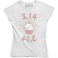 thumbnail image 1 of 3.14 Pie Cup Cake Funny Geek Nerd Math Teacher Humor Number Women T-Shirt, 1 of 4