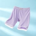 thumbnail image 1 of 3-14 Years Girls Sports Thin Yoga Underpants Solid Color High Waist Five Point Base Shorts for Toddler Girl, 1 of 6