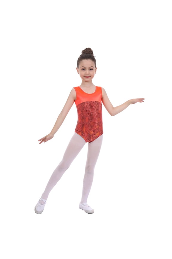 3-14 Years Leotard For Kids Girls Gymnastics Racerback Style Soft Fabric Athletic Wear