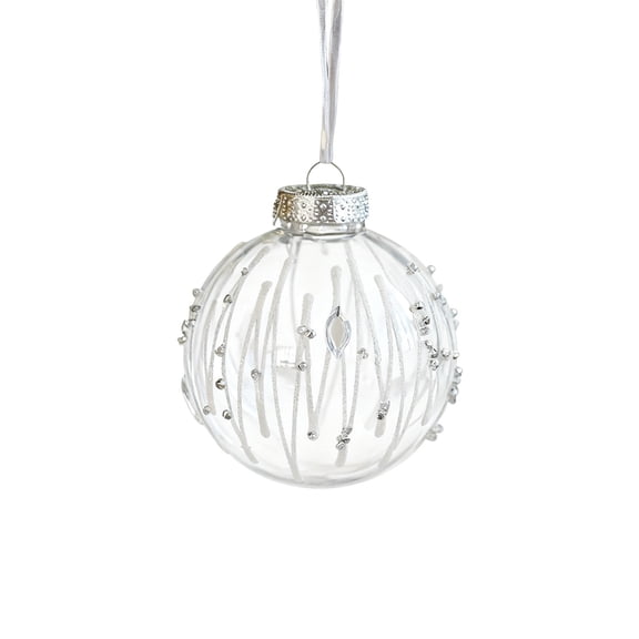 3.14Inch Large Clear Ball Ornaments, Clear Plastic Christmas Balls Shatterproof Ornament Bauble for Plastic Decor DIY Craft Ball Transparent Ball Christmas, Party and Home Decor