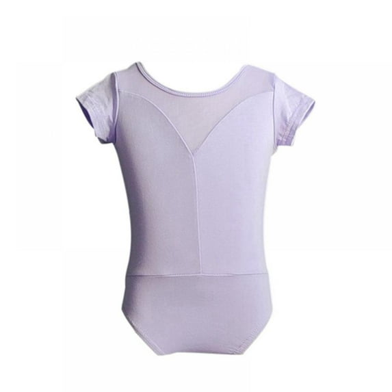 3-14T Girls Ballet Leotard Kids Gymnastics Camisole Tutu Dance Dress Short Sleeve Ballerina Outfits