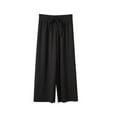 thumbnail image 1 of 3-14T Little Girls Loose Wide-Leg Pants Toddler Big Girl Casual Ankle Length Pants, 1 of 3