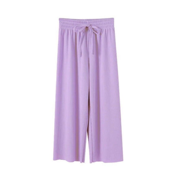 3-14T Little Girls Loose Wide-Leg Pants Toddler Big Girl Casual Ankle Length Pants