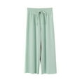 thumbnail image 1 of 3-14T Little Girls Loose Wide-Leg Pants Toddler Big Girl Casual Ankle Length Pants, 1 of 4