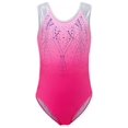 thumbnail image 1 of 3-14Y Sleeveless Shiny Gymnastics Sport Training Dancewear Ballet Leotards For Little Girls, 1 of 4