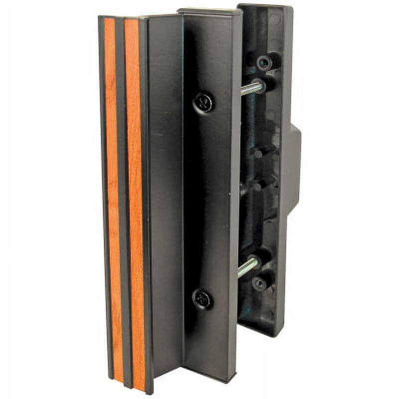 3-15/16 in. Black Diecast Mortise Style Sliding Patio Door Handle. T