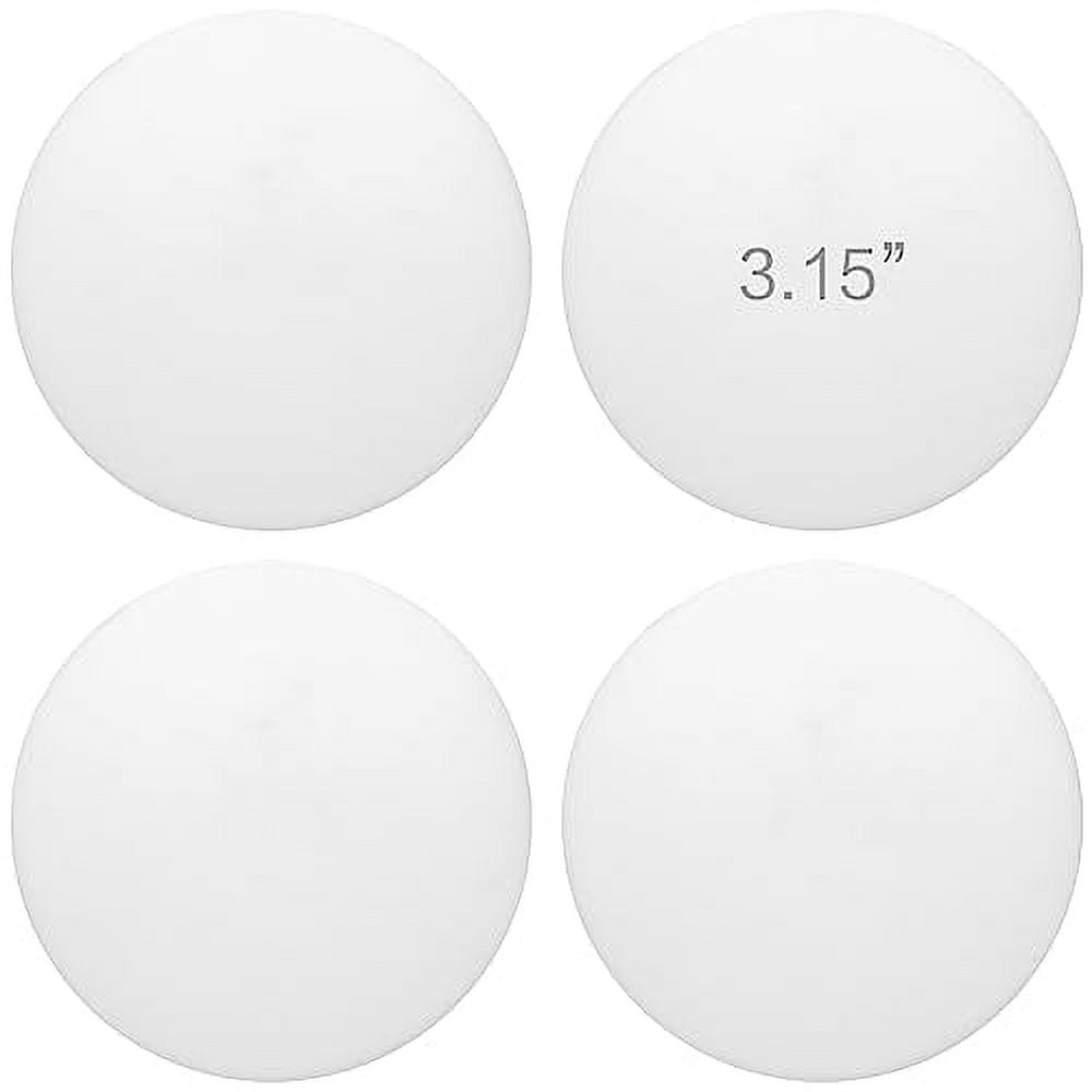 3.15" Door Stop Wall Protector, 4 pcs White Soft Silicone Door Handle