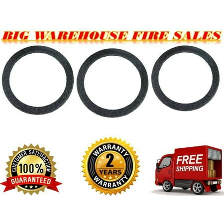 3 15" Gray Carpeted MDF Car Stereo Speaker Woofer Subwoofer Sub Ring Spacer