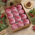 thumbnail image 1 of 3.15 Inch 12-Piece Velvet Christmas Balls Set - Flocked Christmas Tree Ornaments, 1 of 8