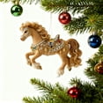 thumbnail image 1 of 3.15 Inch Crystal Horse Christmas Ornaments Horse Pony Ornament Xmas Tree Decorations 2D Flat Acrylic Ornaments Keepsake Horses Lovers Gifts, 1 of 5
