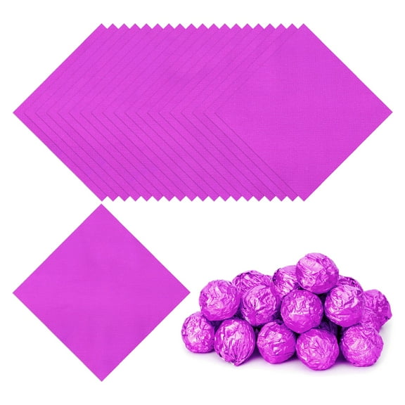 3.15 Inch Foil Candy Wrappers, 200 Pcs Chocolate Wrapping Paper for Homemade Caramel DIY Candies Decoration, Light Rose Red