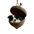 thumbnail image 1 of 3.15 Inch Forest Animal Christmas Ornaments 2D Flat Puppy/Wolf Hanging Pendant for Home Fireplace Outdoor/Indoor Garden Wedding Holiday Decor, 1 of 7