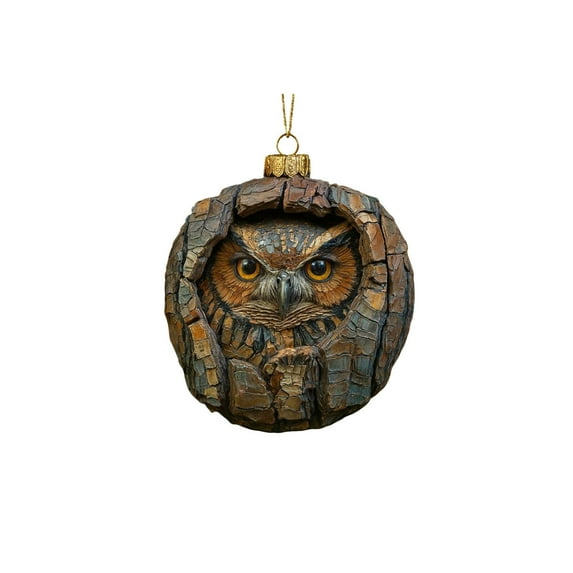 3.15 Inch Owl Christmas Tree Decorations Owl Xmas Ornament Personalized 2D Flat Acrylic Ornaments Animals Birds Lover Gift for Home Decor