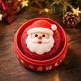 thumbnail image 1 of 3.15" Santa Claus Bun Squishy Toy, Soft Christmas Cookie Figure with Frosted Texture for Desk Decor & Party Favors, 1 of 5