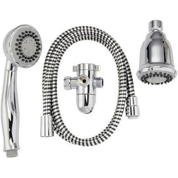 3.15 in. 3 FNC Hand Held Head Shower Kit, Chrome
