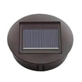 thumbnail image 1 of 3.15 inch Solar Light Replacement Top, Waterproof Round Solar Panel for Outdoor Hanging Lanterns, Extended Working Time, Black, 1 of 7