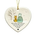 thumbnail image 1 of 3.15in Heart-Shaped Sea Glass Friendship Decor - Frosted Hanging Ornament for Christmas Tree, Home Window & Friend Gifts, Handmade Durable Design, G, 3.15in/8cm, 1 of 3