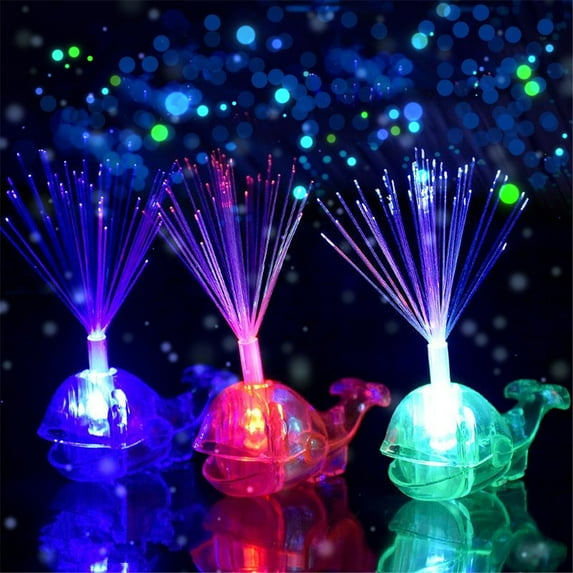 3.15in Novelty Christmas Cute Whale Night Lights Mood Lamp Changing Color Light