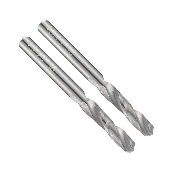 3.15mm Solid Carbide Drill Bit Straight Shank for Stainless Steel Alloy Hard Steel, 2 Pcs