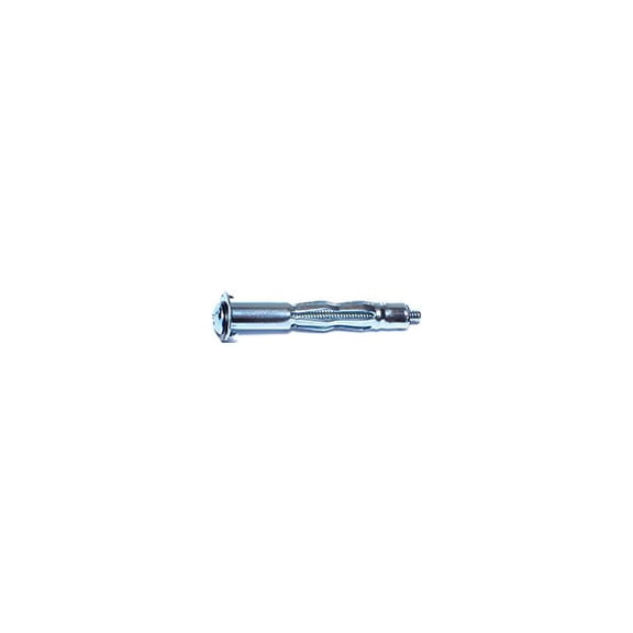 3/16"-24 Zinc Plated Steel Coarse Thread Long Pan Head Hollow Wall Anchors HWAS-123