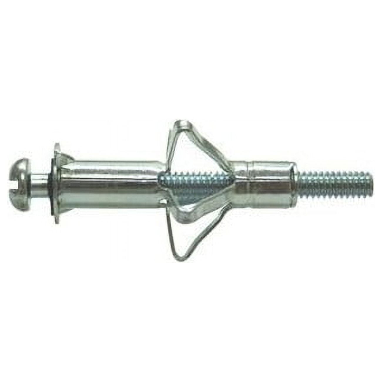 3/16"-24 Zinc Plated Steel Coarse Thread Short Pan Head Hollow Wall Anchors