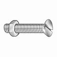 thumbnail image 1 of 3/16"-24 x 1-1/4 in Slotted Flat Machine Screw, Zinc Plated Steel, 100 PK, 1 of 1
