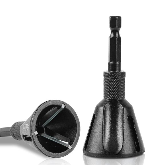 3/16"-1" Deburring External Chamfer Tool, Tungsten Carbide Blade, Deburring Drill Bit, Remove Burr Tools, Repairing Damaged Metal Steel Screws, Bolts and Fasteners
