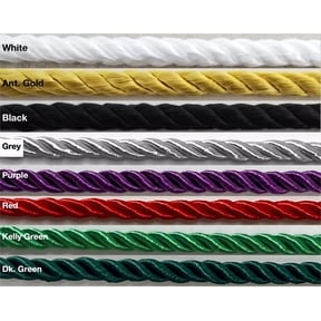 3/16" (5mm) Twist Cord Rope Trimming - 18 Continuous Yards - MADE IN USA!