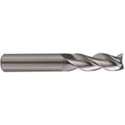 3/16", 9/16" LOC, 3/16" Shank Diam, 2" OAL, 3 Flute, Solid Carbide Square End Mill