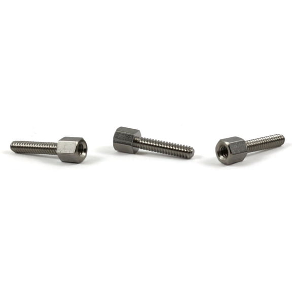 3/16" (AF) Hex Jack Screws / 4-40 x 5/8" / Steel / Zinc - 500 Piece Carton