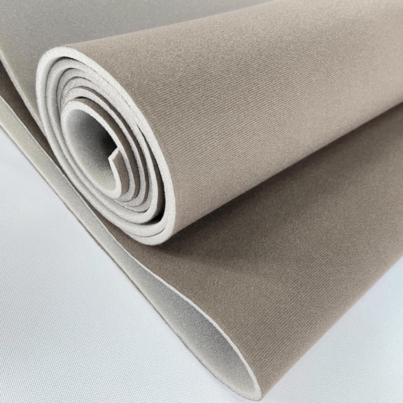 3/16" Cloth Foam Backed Fabric 60" Wide Automotive Headliner — OEM-Style Cloth | Durable Foam Backing for Long‑Lasting Adhesion, Trailer Ceiling Insulation | Sold by the Continuous Yard (Lt Titanium)
