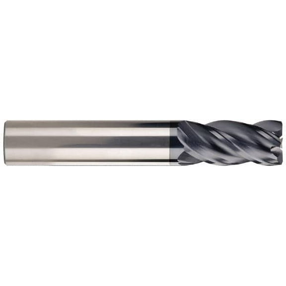 3/16" Diam 4 Flute Solid Carbide 0.015" Corner Radius End Mill