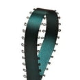 thumbnail image 1 of 3/16" Double Face Satin Picot Ribbon Feather Edge 50 Yds-Hunter Green, 1 of 1