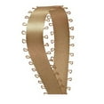 thumbnail image 1 of 3/16" Double Face Satin Picot Ribbon Feather Edge 50 Yds-Toffee, 1 of 1